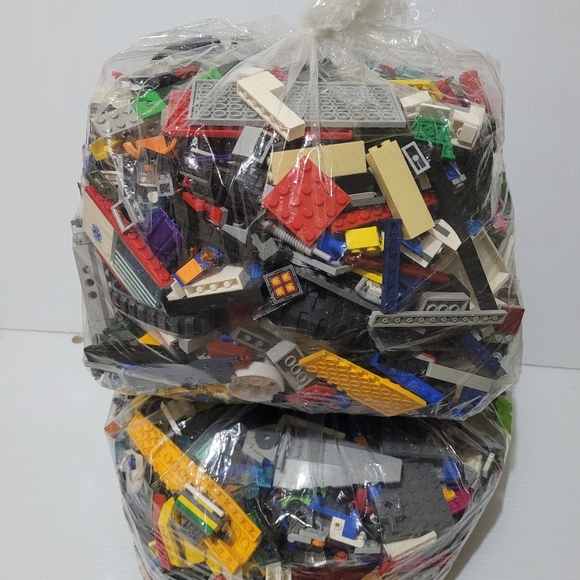 LEGO 5 lbs Pounds Random Parts Pieces Building Plates Blocks Retired Bulk Lots - Picture 2 of 3